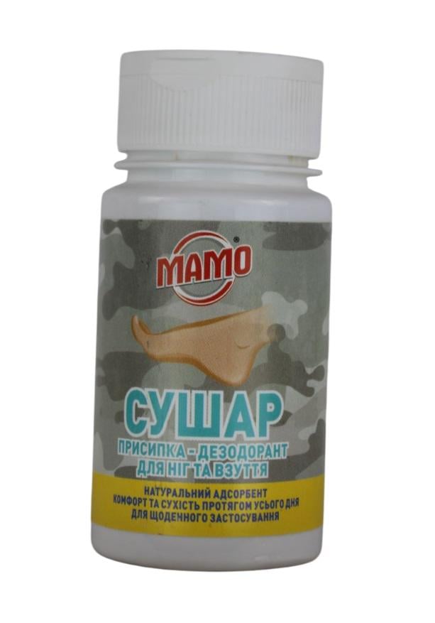 Присипка-дезодорант МАМО Сушар для ніг та взуття 100 мл (3575935)