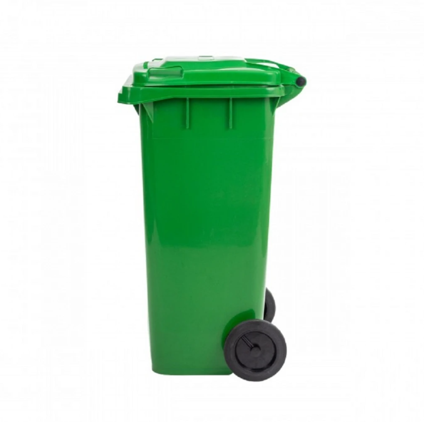 Контейнер для мусора Mirpol на колесах 120 л Зеленый (29446414)