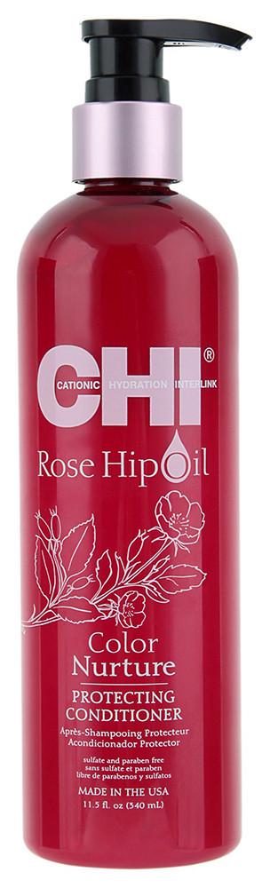 Кондиціонер для захисту кольору CHI Rose Hip Oil Color Nurture Protecting Conditioner 340 мл - фото 1