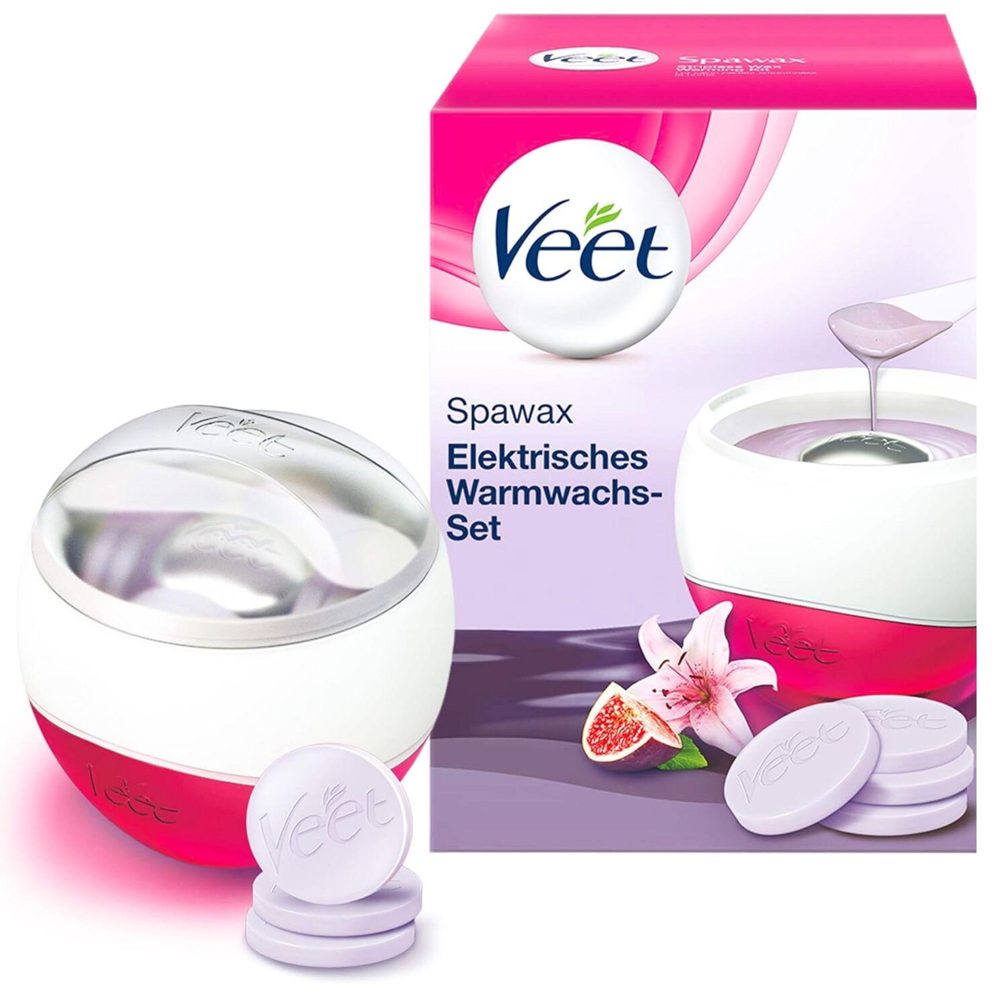 Деревянный нагреватель Veet Spawax и 6 восковых дисков
