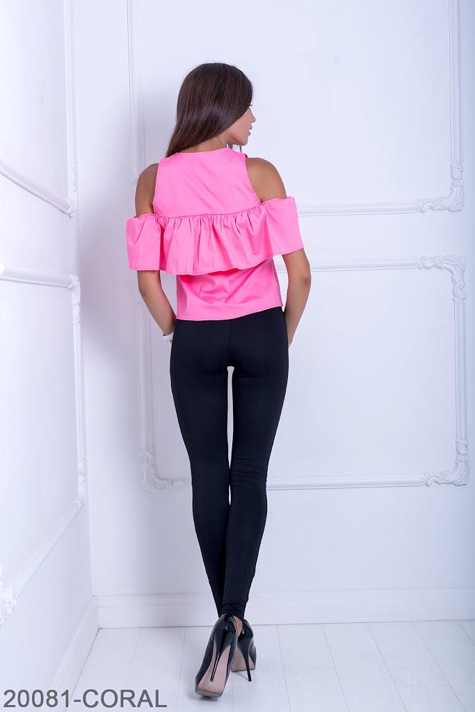 Блузка женская Podium Gabriella 20081-CORAL L Коралловый - фото 5 Блузка женская Podium Gabriella 20081-CORAL L Коралловый - фото 5