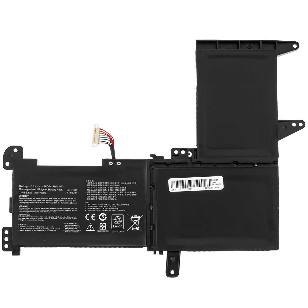 Аккумулятор для ноутбука Asus S5100UF 3645 mAh 1152V 42 Wh