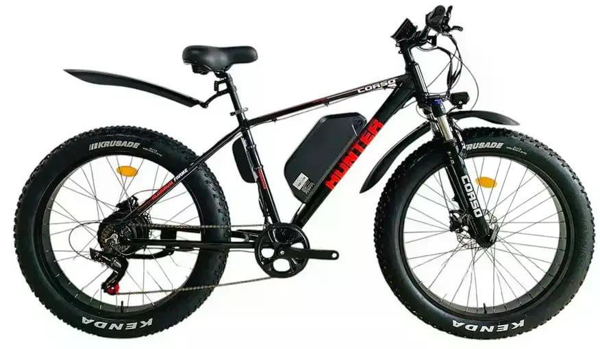 Електровелосипед Corso HUNTER 26" 750W 48V 20Ah Чорно-червоний