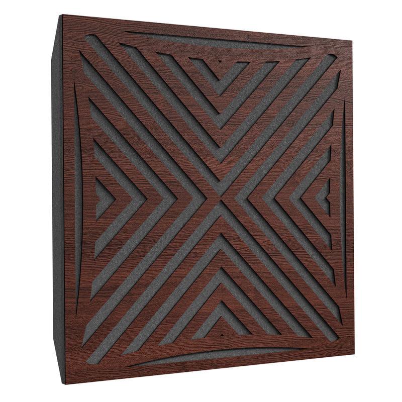Акустическая панель Ecosound Urban Wenge 50х50 см 53 мм Коричневый (1259)