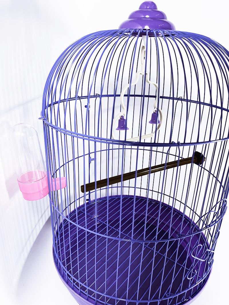 Клетка для птиц Zoomax 003 краска 30x51 см Фиолетовый (23722) - фото 3 Клетка для птиц Zoomax 003 краска 30x51 см Фиолетовый (23722) - фото 3