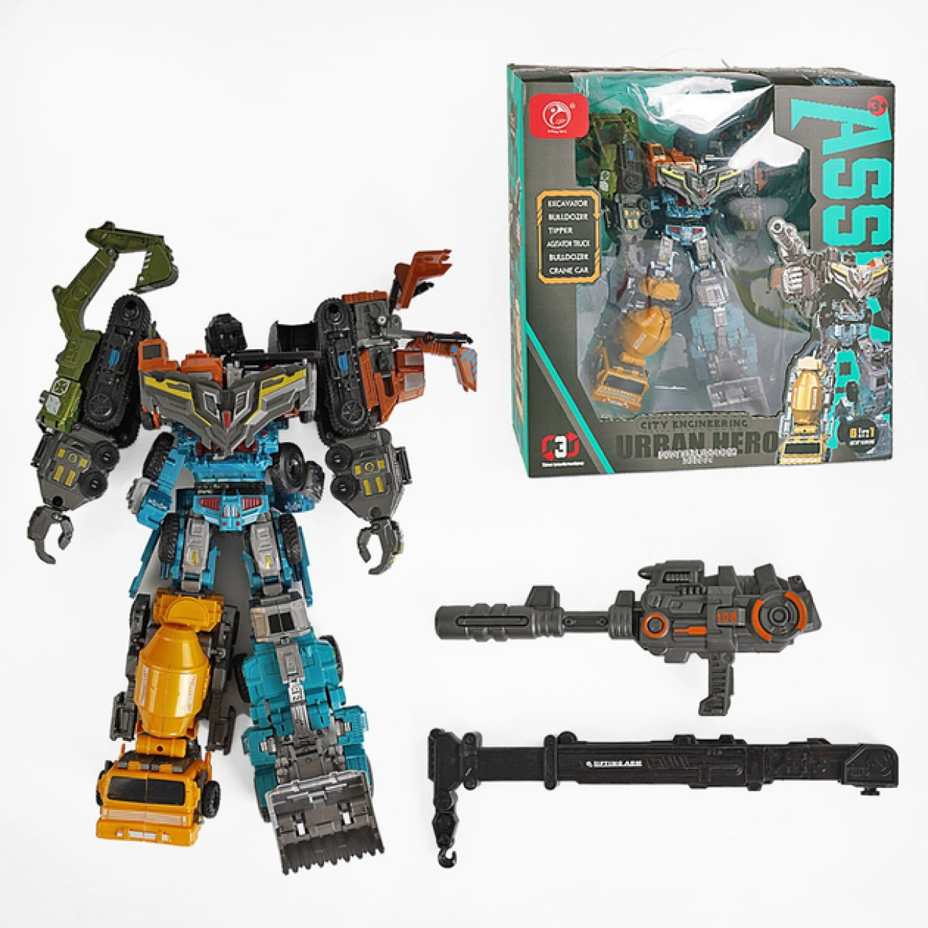 Робот-трансформер интерактивный 6в1 высота 48 см (29172438) - фото 3 Робот-трансформер интерактивный 6в1 высота 48 см (29172438) - фото 3