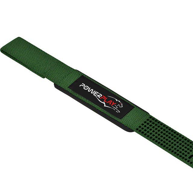 Лямки для тяги PowerPlay 7064 Lifting Gym Straps Green (21398891) - фото 4