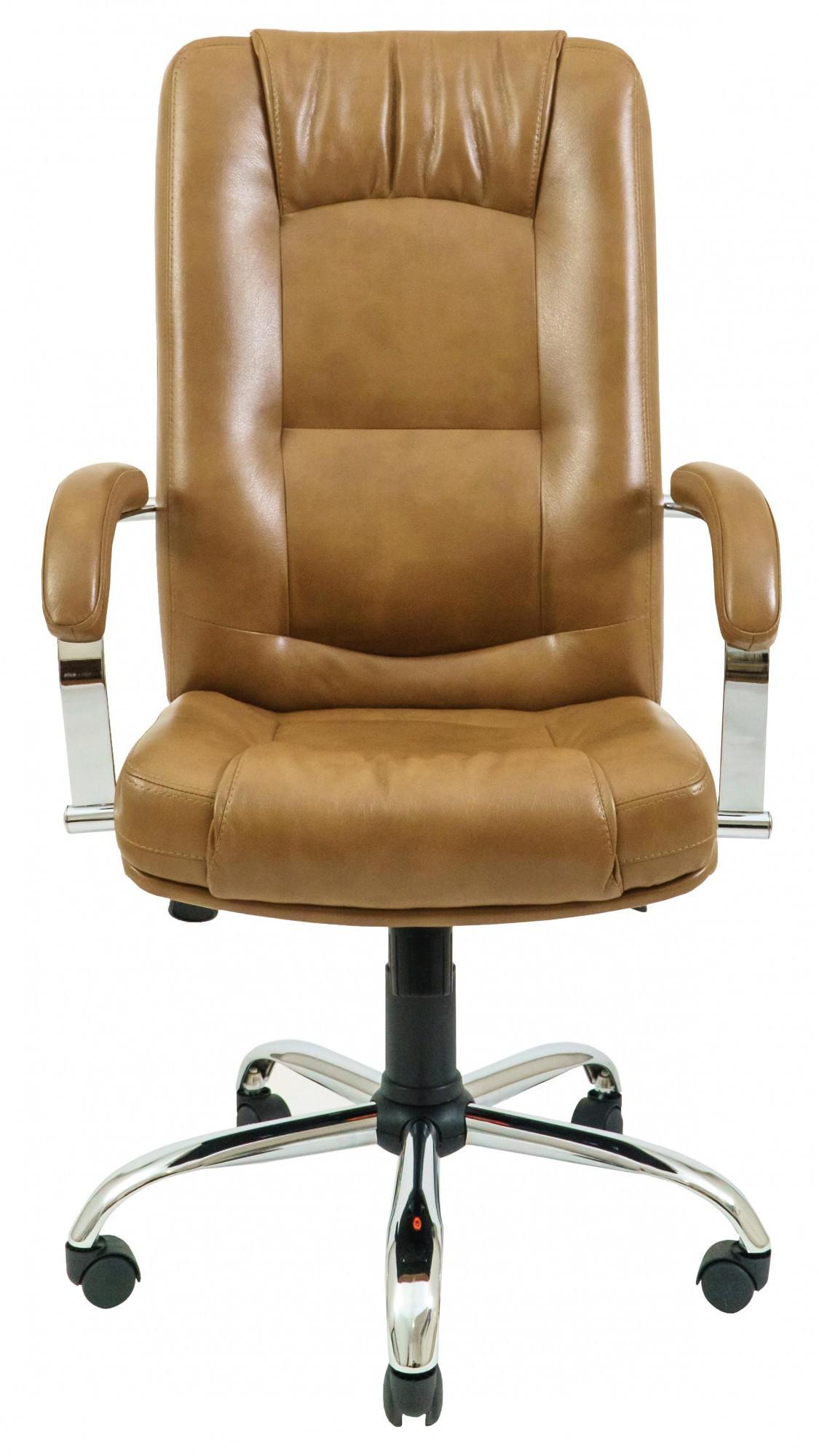 Кресло офисное компьютерное Alberto Титан Cream Хром М1 Tilt Светло-коричневый - фото 2 Кресло офисное компьютерное Alberto Титан Cream Хром М1 Tilt Светло-коричневый - фото 2