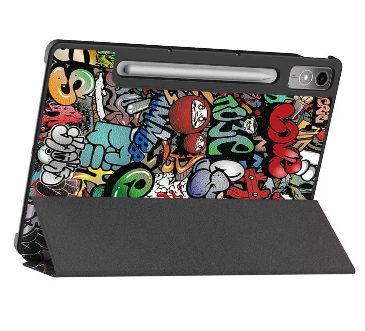 Чехол для планшета Primolux Slim Lenovo Tab P12 12,7" TB-370/TB372/Xiaoxin Pad Pro 12,7" TB371 Graffiti (2802512811) - фото 3