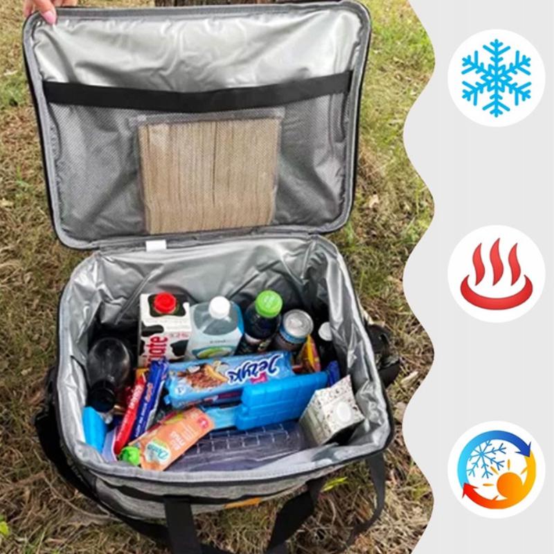 Сумка холодильник для пляжу та пікніка Trizand 23842 20 л з ременем Сірий - фото 8 Сумка холодильник для пляжу та пікніка Trizand 23842 20 л з ременем Сірий - фото 8