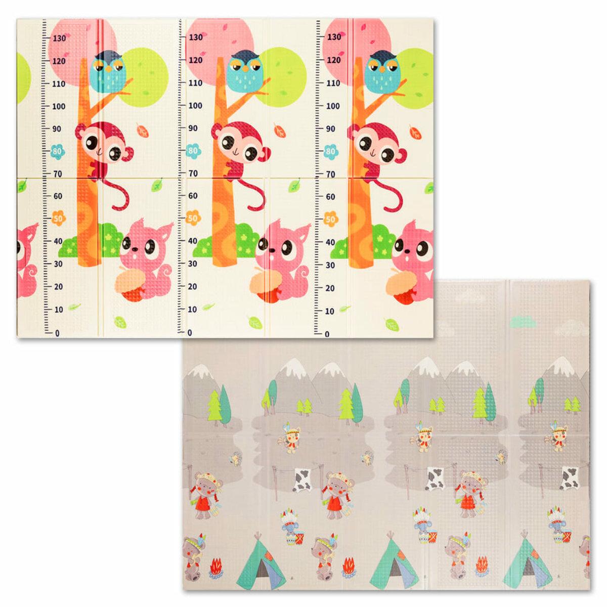 Термоковрик детский Sticker Wall SW-00000848 Поляна/Ростомер складной развивающий 150х200х1 см (991943355)