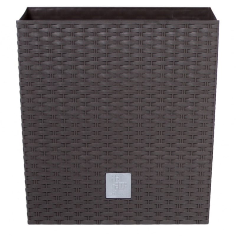 Горшок для цветов Prosperplast Rato квадратный низкий 2в1 400 мм Коричневый