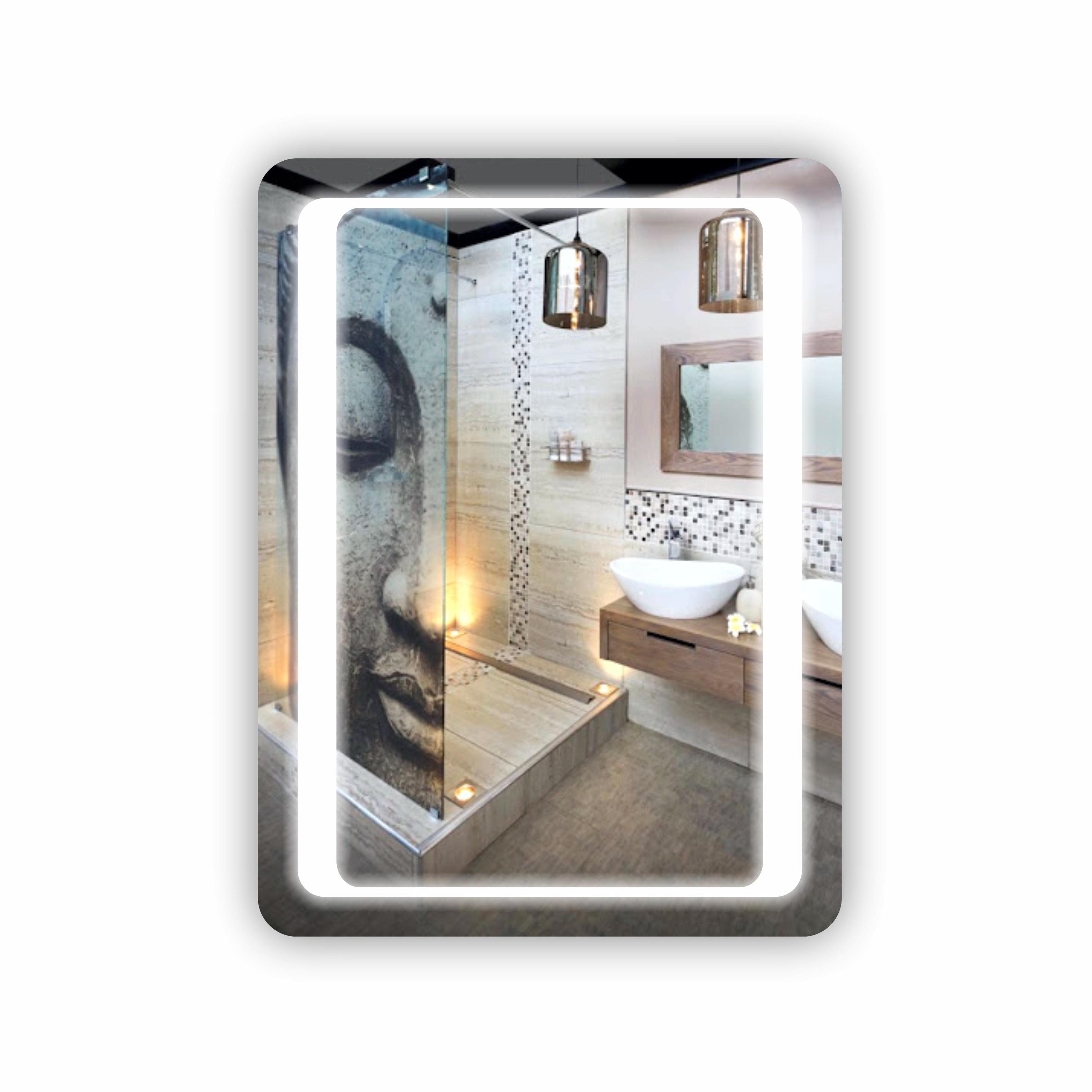 Зеркало с LED подсветкой 600х800 мм (R-078)