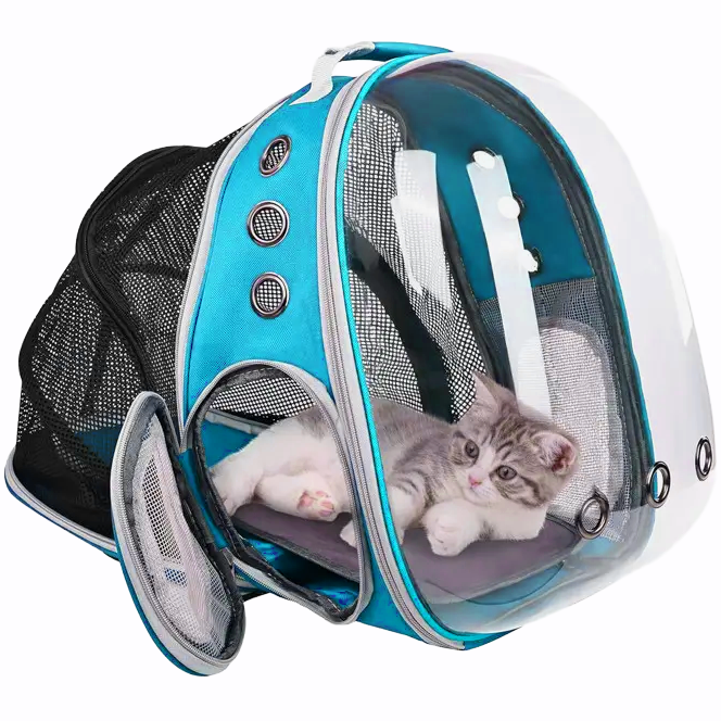 Рюкзак для тварин CosmoPet CP-15 39x34x21 см Light Blue (3_07108)