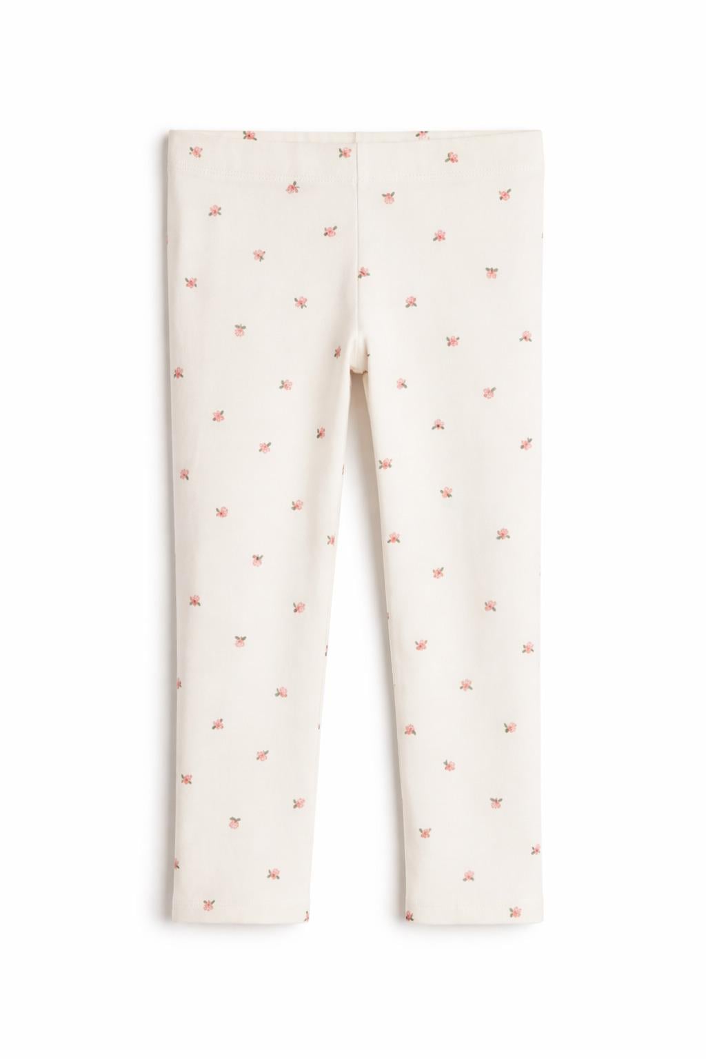 Лосины H&M Маленькие розы 128 см Молочный (1246485)
