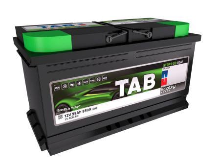 Акумулятор TAB Ecodry 92 AGM 95 Ah 850A EN 353x175x190 мм B13 Start-Stop правий  (213090)
