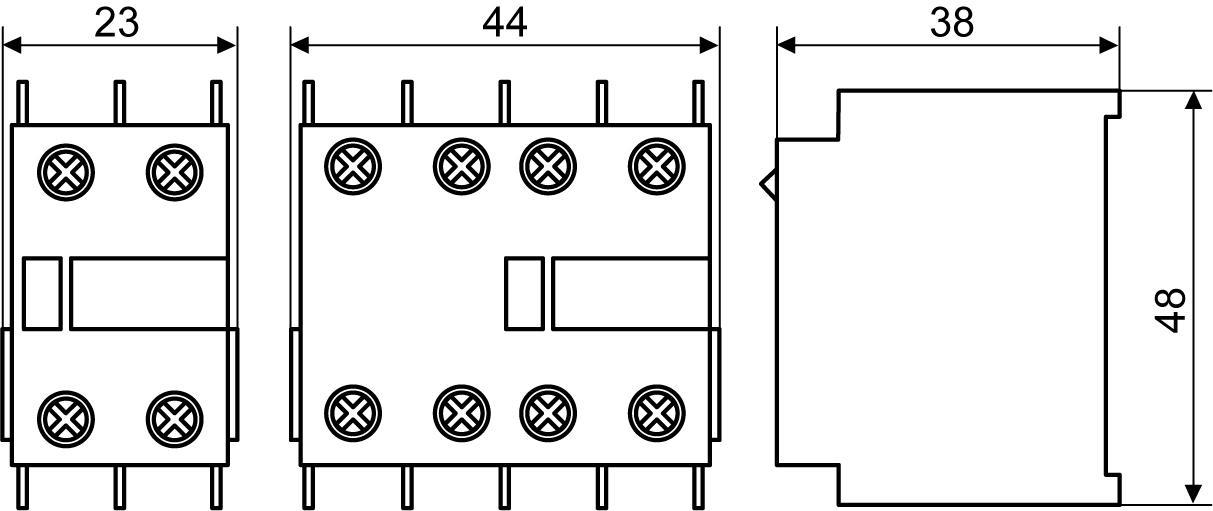 Контакт додатковий АСКО-Укрем ДК-04 LA1-D04 4NC (A0040050008) - фото 4