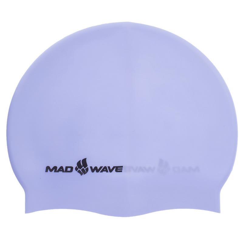 Шапочка для плавания Mad Wave PASTEL M053504 силиконовая Голубой (AM0009437)