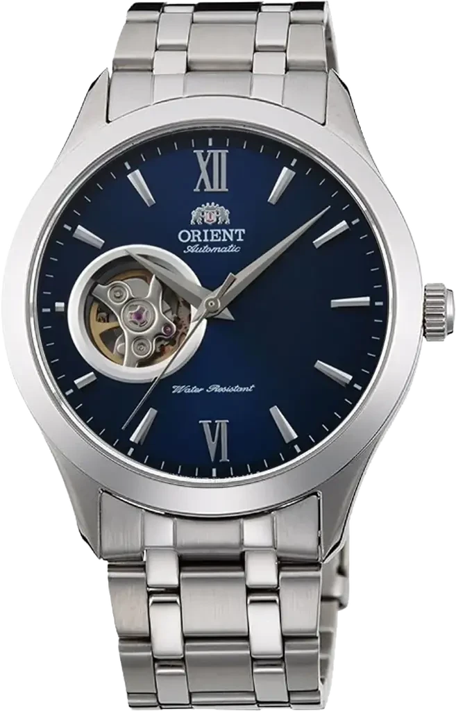 Наручний годинник чоловічий Orient Golden Eye II FAG03001D0 з сталевим корпусом/сапфіровим склом WR 50 м Синій (3124788938)