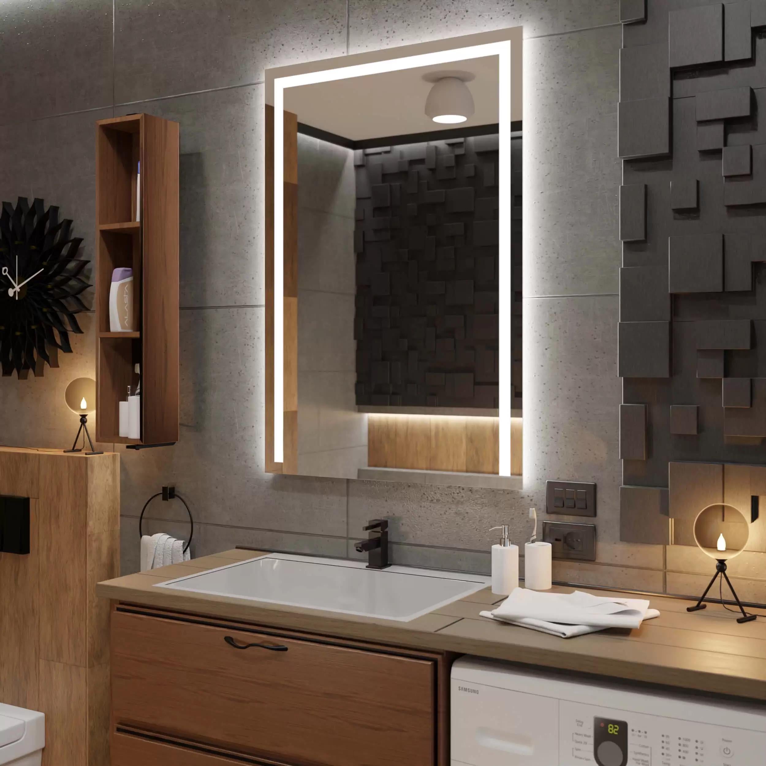 Зеркало Dim Dzerkal CALTANO с LED-подсветкой 50х70 см (3631)