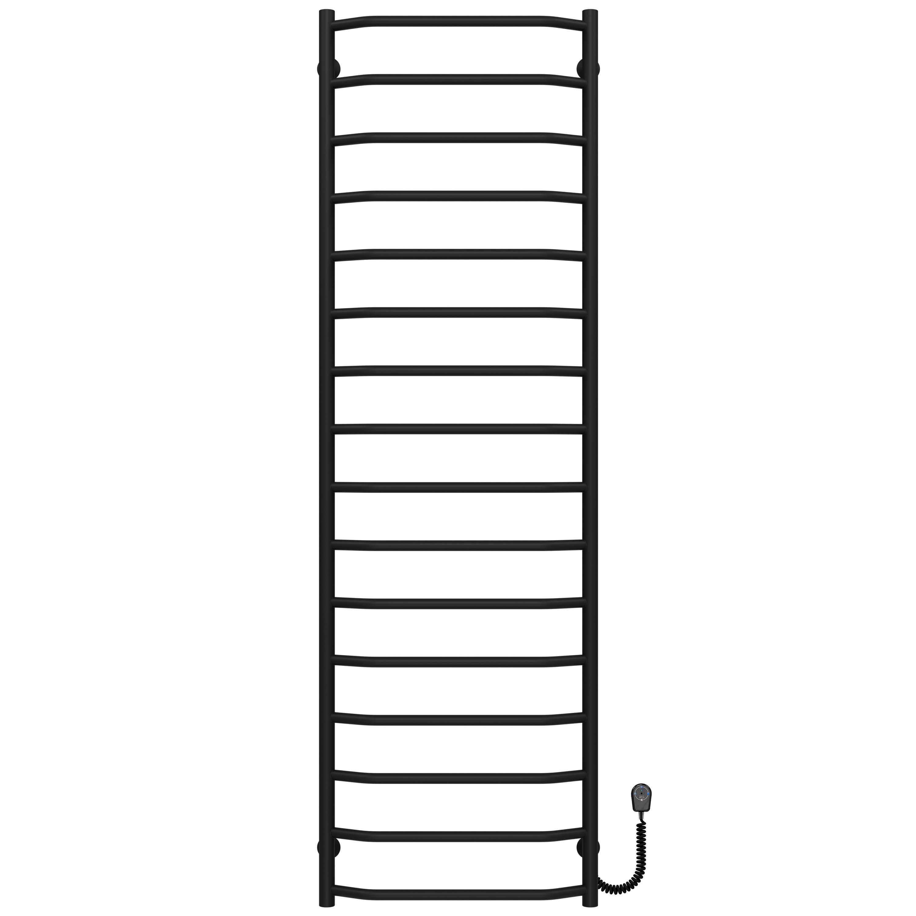 Полотенцесушитель электрический Deffi Трапеция П16 EF16 правое подключение нержавеющая сталь 500х1700 мм Черный (C.TR.170.50.16.EBR5)
