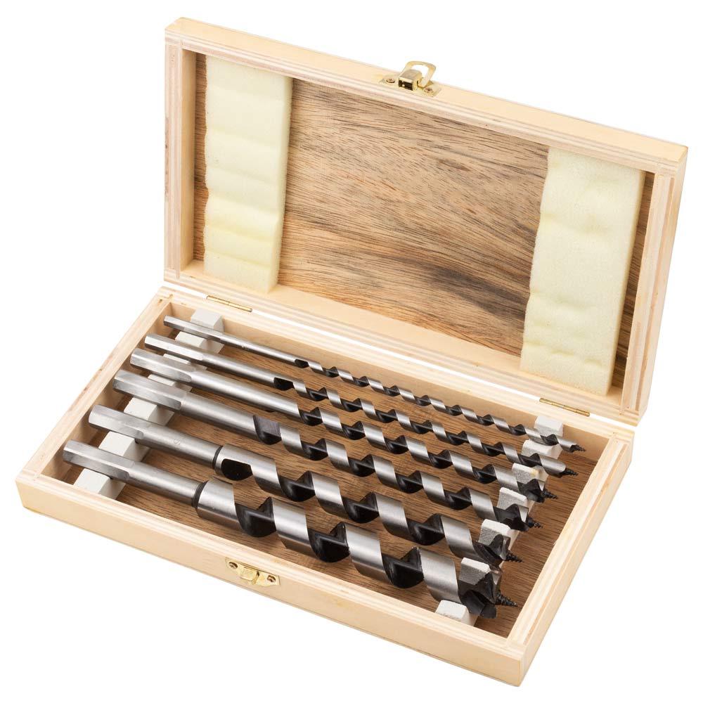 Набор сверл по дереву Sigma 6/8/10/12/16/20 мм x 230 мм 6 шт. деревянный кейс (1302211)