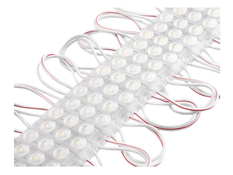 Світлодіодний модуль з лінзою SMD2835 3 LED 12В 1,06 Вт IP67 6500К холодний білий (2155) - фото 2