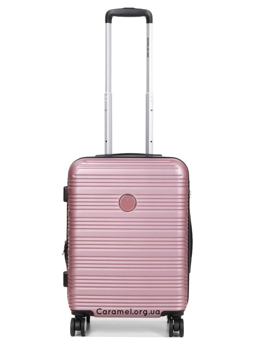 Чемодан Франция малый Worldline S 55х40х25+5 см 50 л 2,9 кг Пудровый (805)