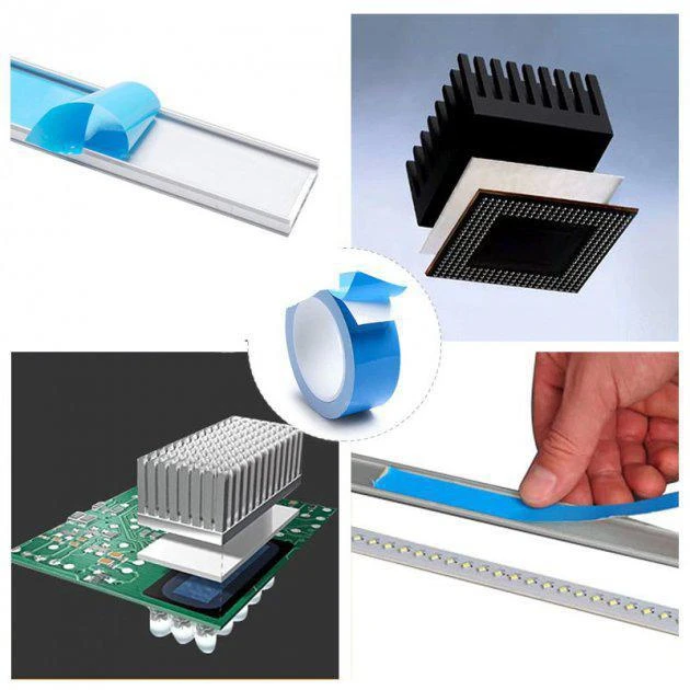 Термоскотч теплопроводный двухсторонний 0,3 мм х15 мм х 25 м - фото 4 Термоскотч теплопроводный двухсторонний 0,3 мм х15 мм х 25 м - фото 4