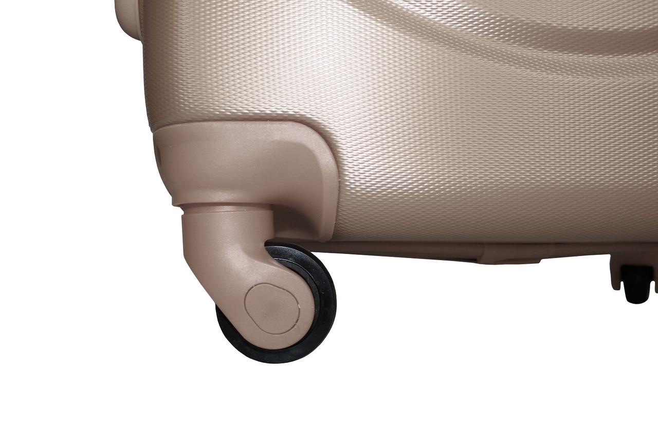 Чемодан пластиковый Fly 310 S на 4 колесах Шампань (CEKRBFL310SM4SHA) - фото 8