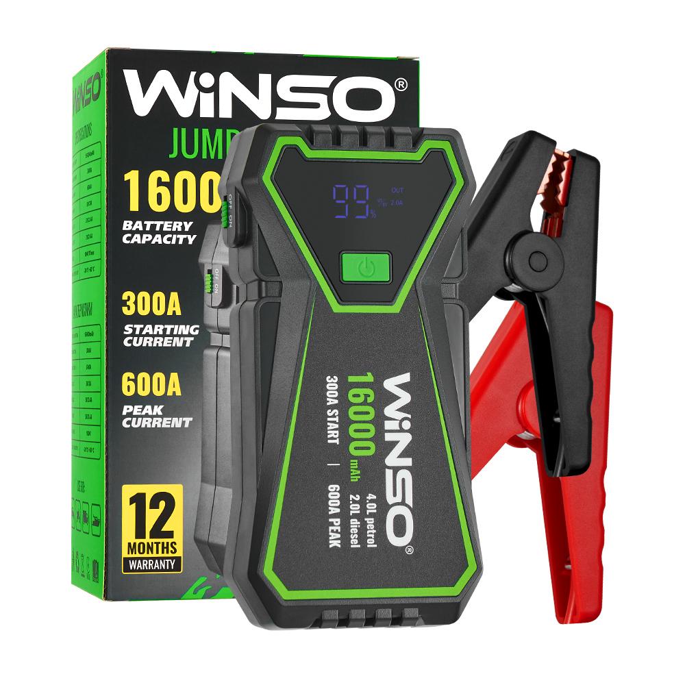 Пусковий пристрій WINSO Jump Starter 300A/600A 16000 mAh (140300) - фото 4