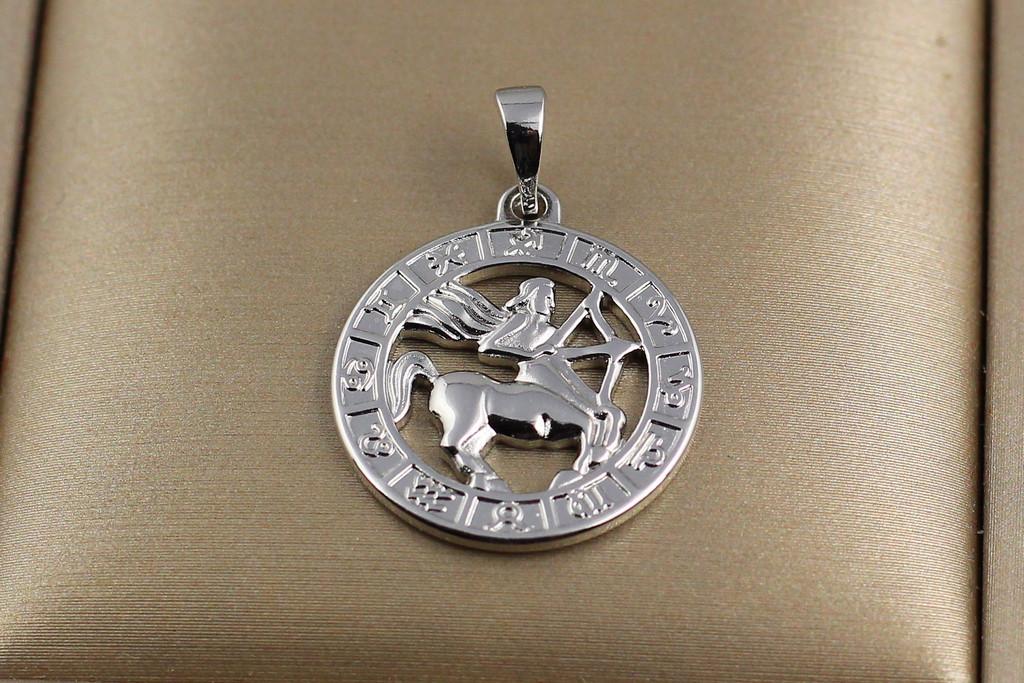 Кулон Xuping Jewelry Зодиак Стрелец 2 см Серебристый