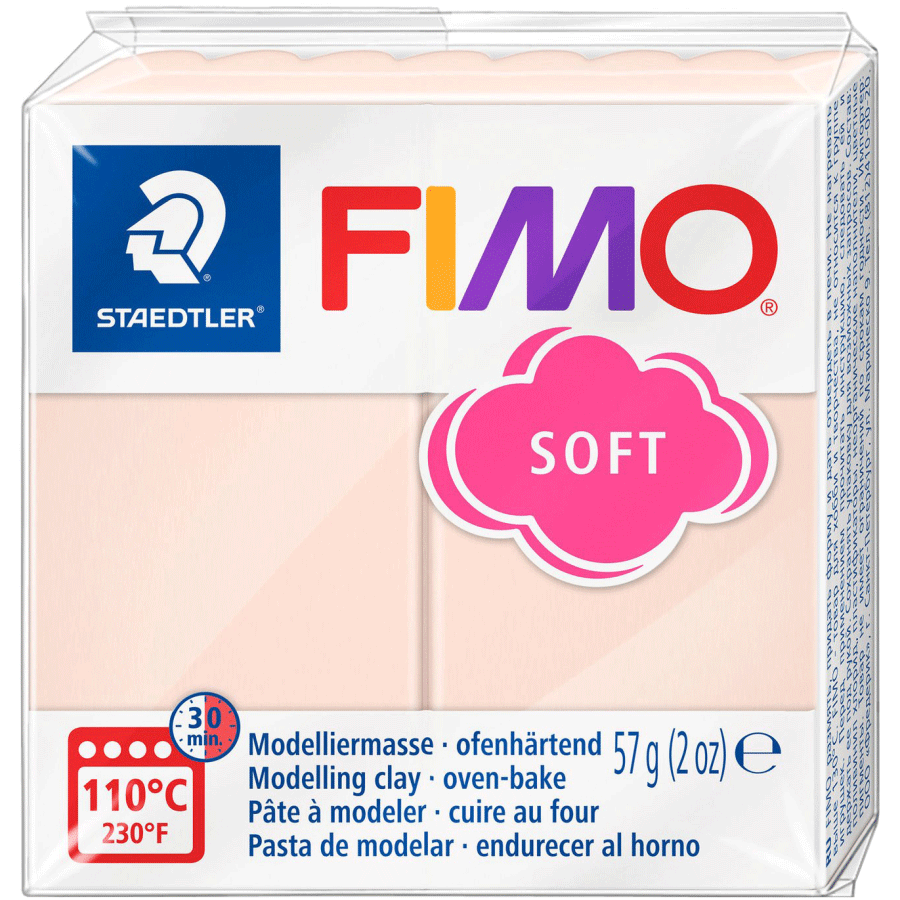 Глина полимерная Fimo Soft 57 г Телесный (8020-43)