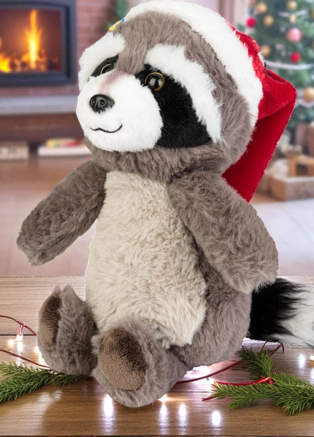 Мягкая игрушка Lidl Plush Soft Енот в новогодней шапке 20 см Коричневый (7973) - фото 3 Мягкая игрушка Lidl Plush Soft Енот в новогодней шапке 20 см Коричневый (7973) - фото 3