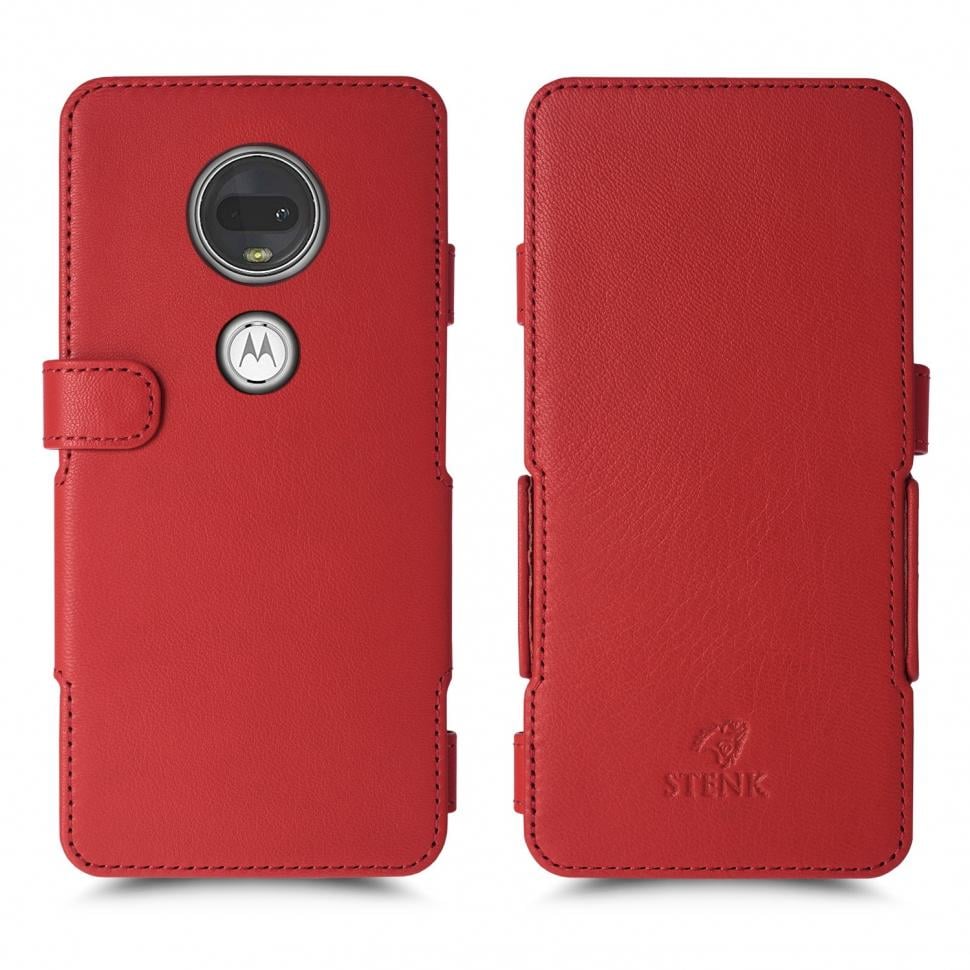 Чехол книжка Stenk Prime для Motorola Moto G7 Красный (64207)