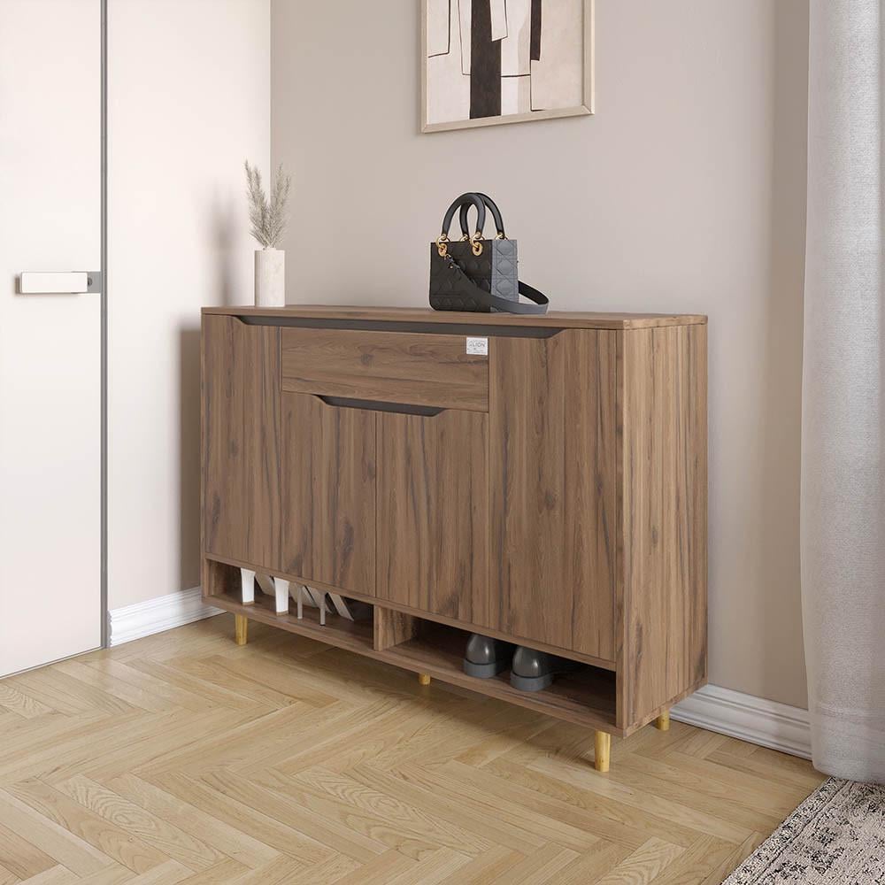 Тумба для обуви в прихожую Lion Салливан Тумба-2 Дуб Ливорно (Lion-041124)