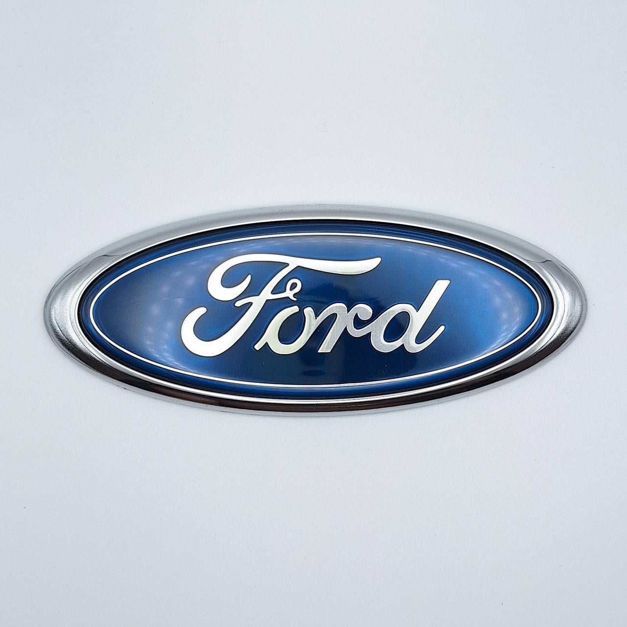 Эмблема Ford 150х60 мм Хром/Синий (1947804855)