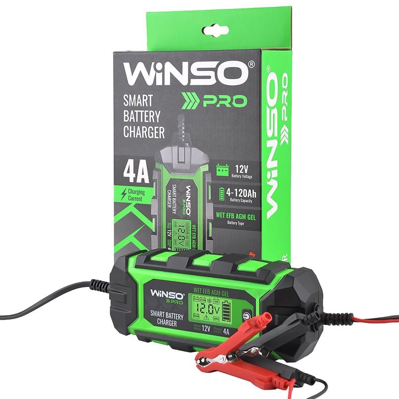 Зарядное устройство АКБ WINSO PRO LCD 4A 12V 4-120Ah - фото 4