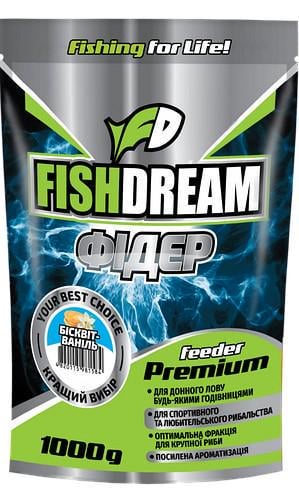 Прикормка Fishdream Premium Фидер Бисквит-Ваниль 1 кг
