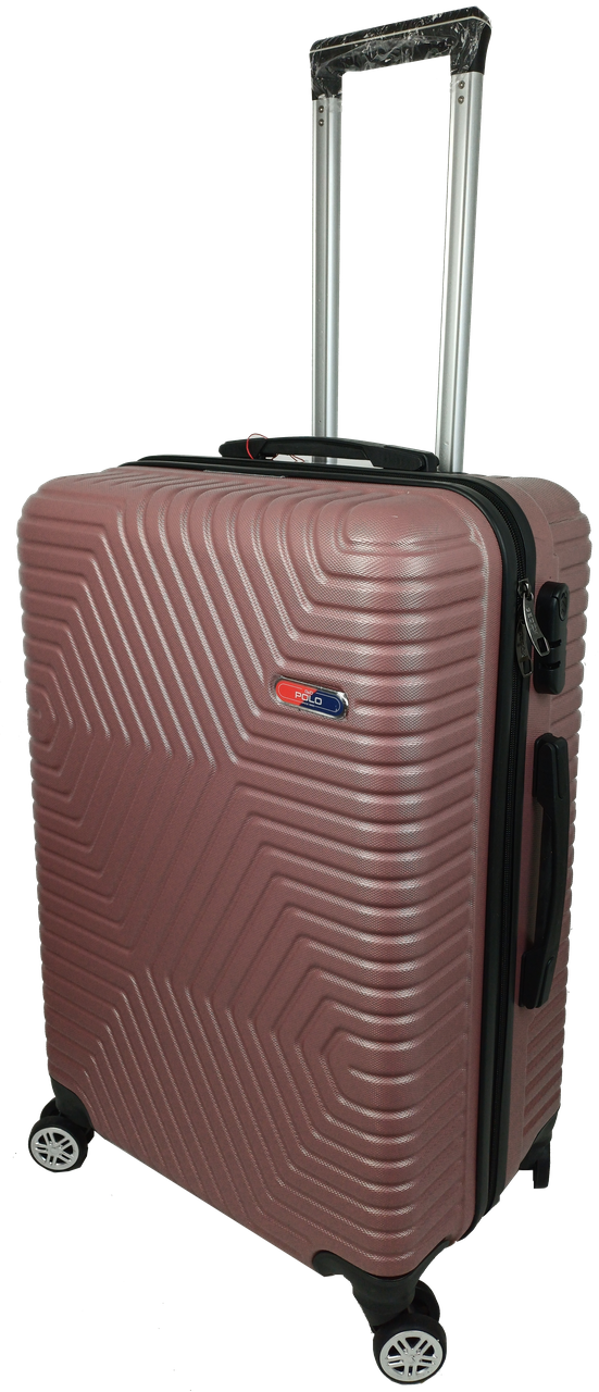 Валіза на колесах пластикова GD Polo середня 70 л Пудра - фото 2 Валіза на колесах пластикова GD Polo середня 70 л Пудра - фото 2