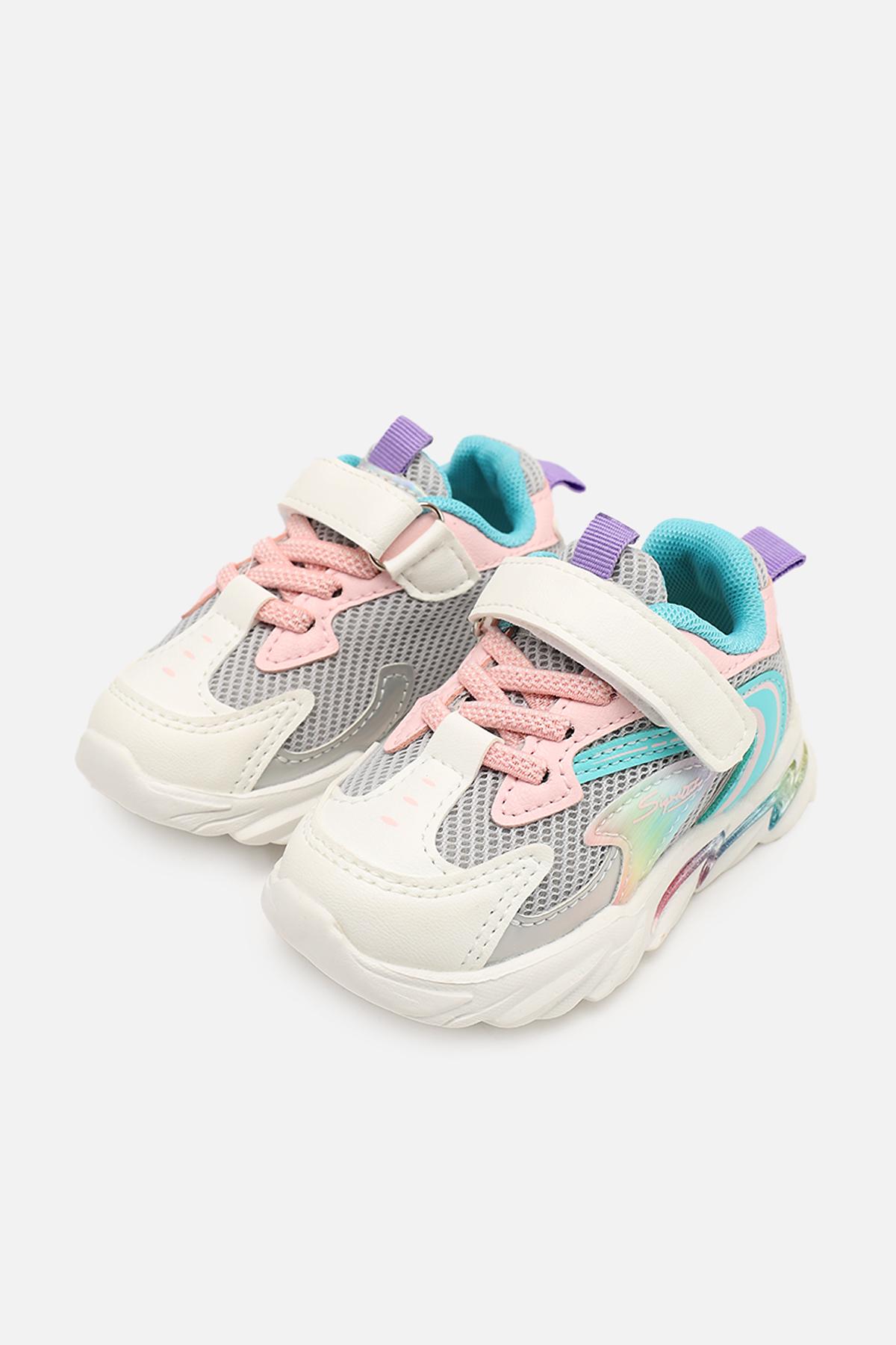 Кроссовки для девочки ЦБ-00273874 на плоской подошве р. 20 Серый (SKT001056634) - фото 4