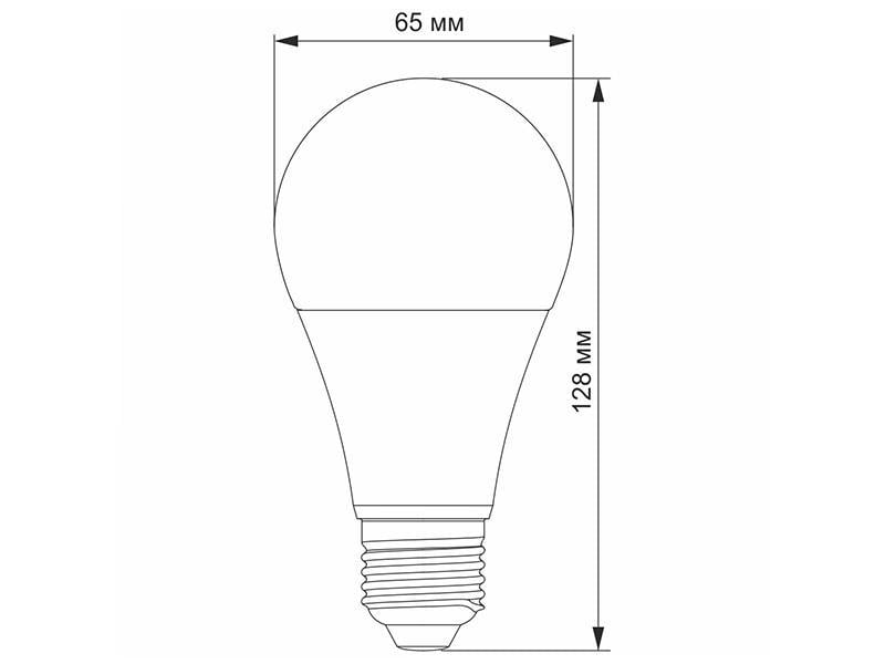 Светодиодная лампа TITANUM A65 15W E27 4100K 220V (22811396) - фото 3