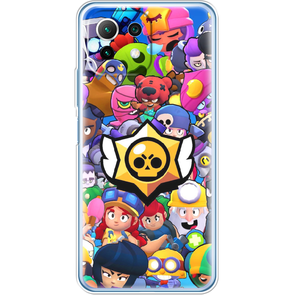 Чохол Boxface Xiaomi Mi 11 Lite Brawl Stars Прозорий силікон (42128-up2389-42128)