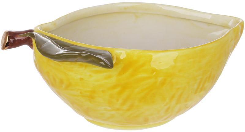 Пиала керамическая лимон 23х16х10 см Желтый