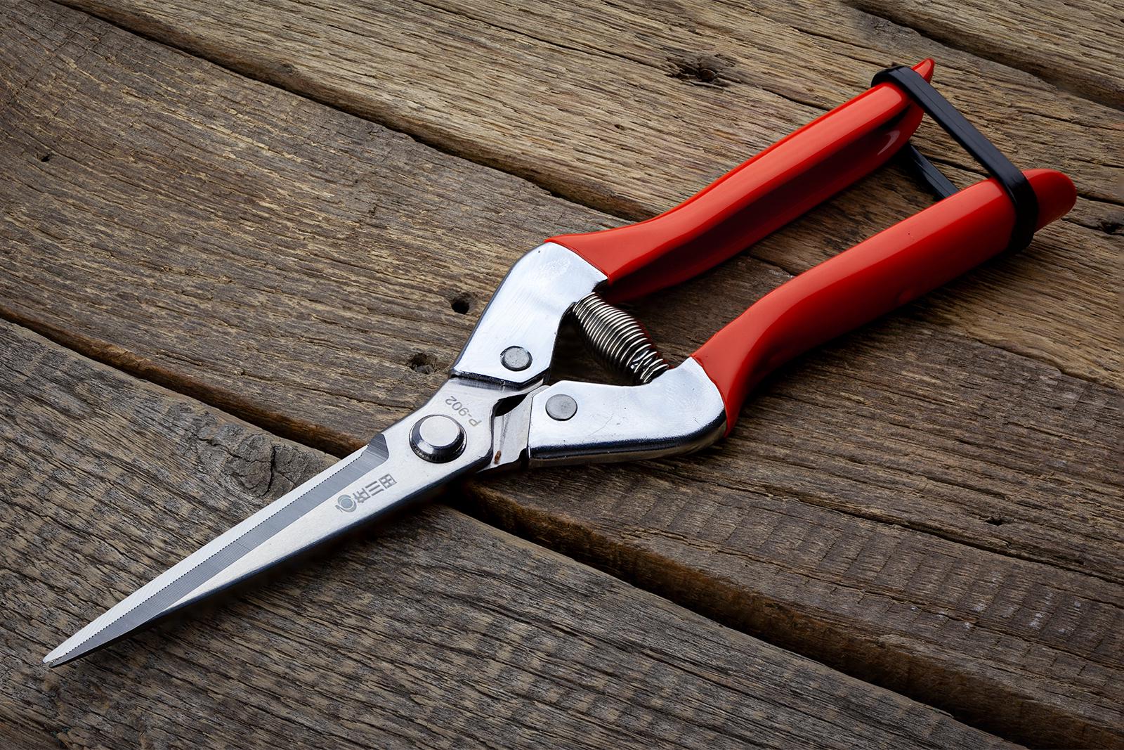 Садові ножиці Sagawata з нержавіючої сталі подовжені 215 мм (P-902_L) - фото 8