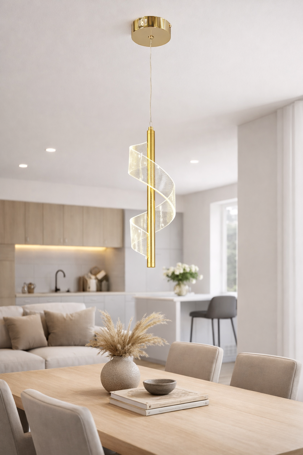 Подвесной светильник Zen Spiral LED нейтральный свет 3,5W (20390/1GD)