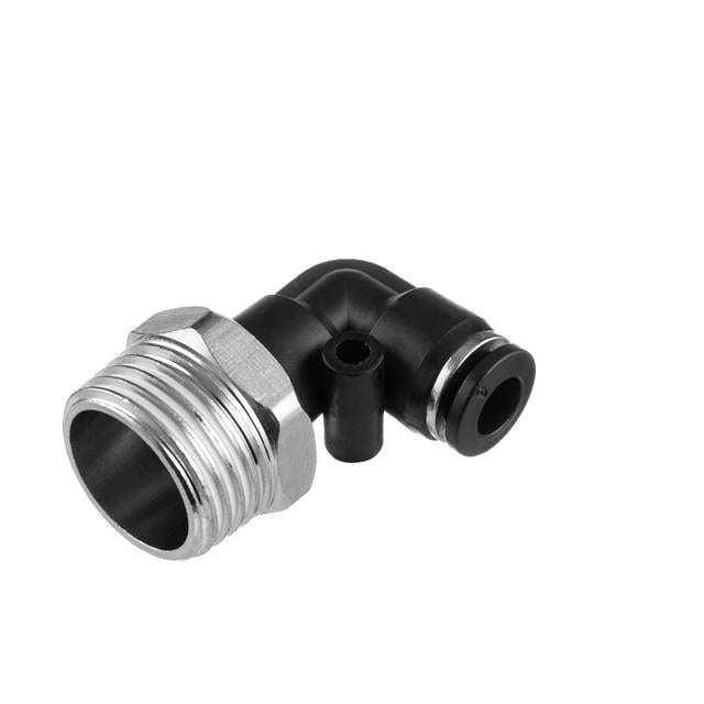 Соединение цанговое L-образное Intertool для полиуретановых шлангов 6 мм 1/2" наружная резьба (PT-2341)