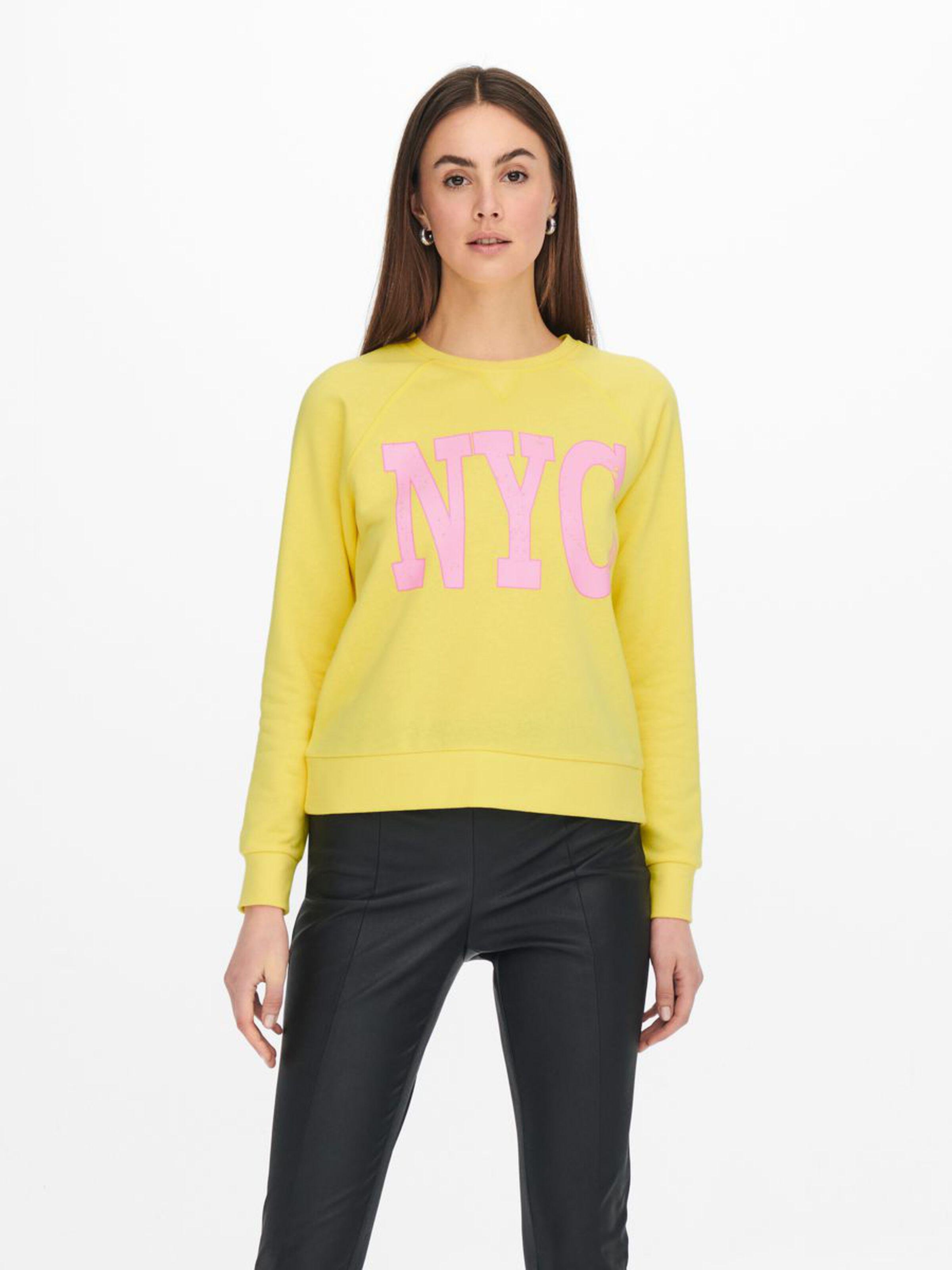 Свитшот женский Only 15215453 L Желтый