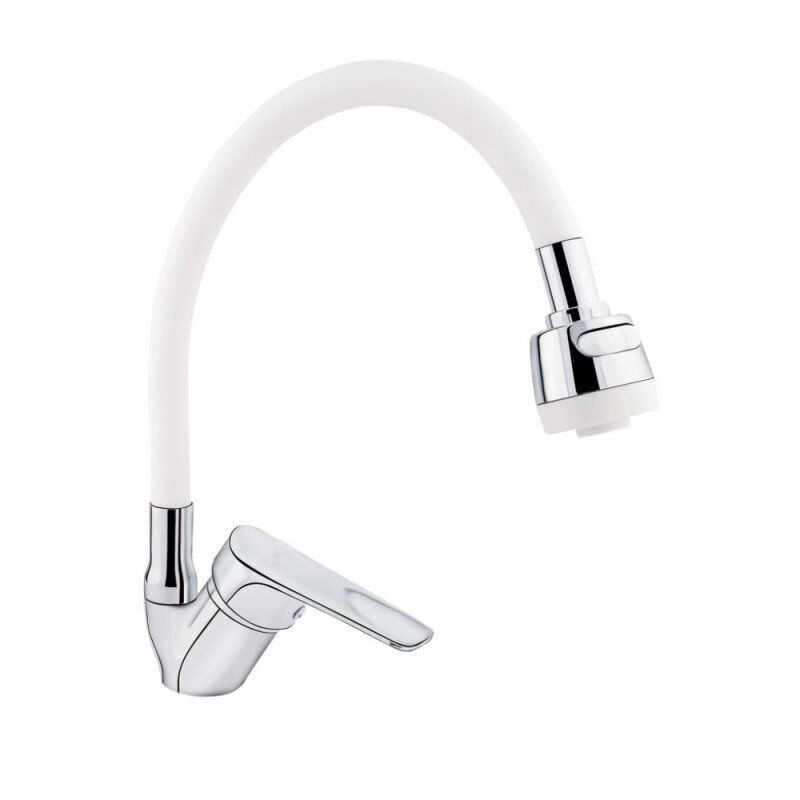 Смеситель для кухни Brinex 41C BRIN41C008WF однорычажный Белый (62700) Смеситель для кухни Brinex 41C BRIN41C008WF однорычажный Белый (62700)