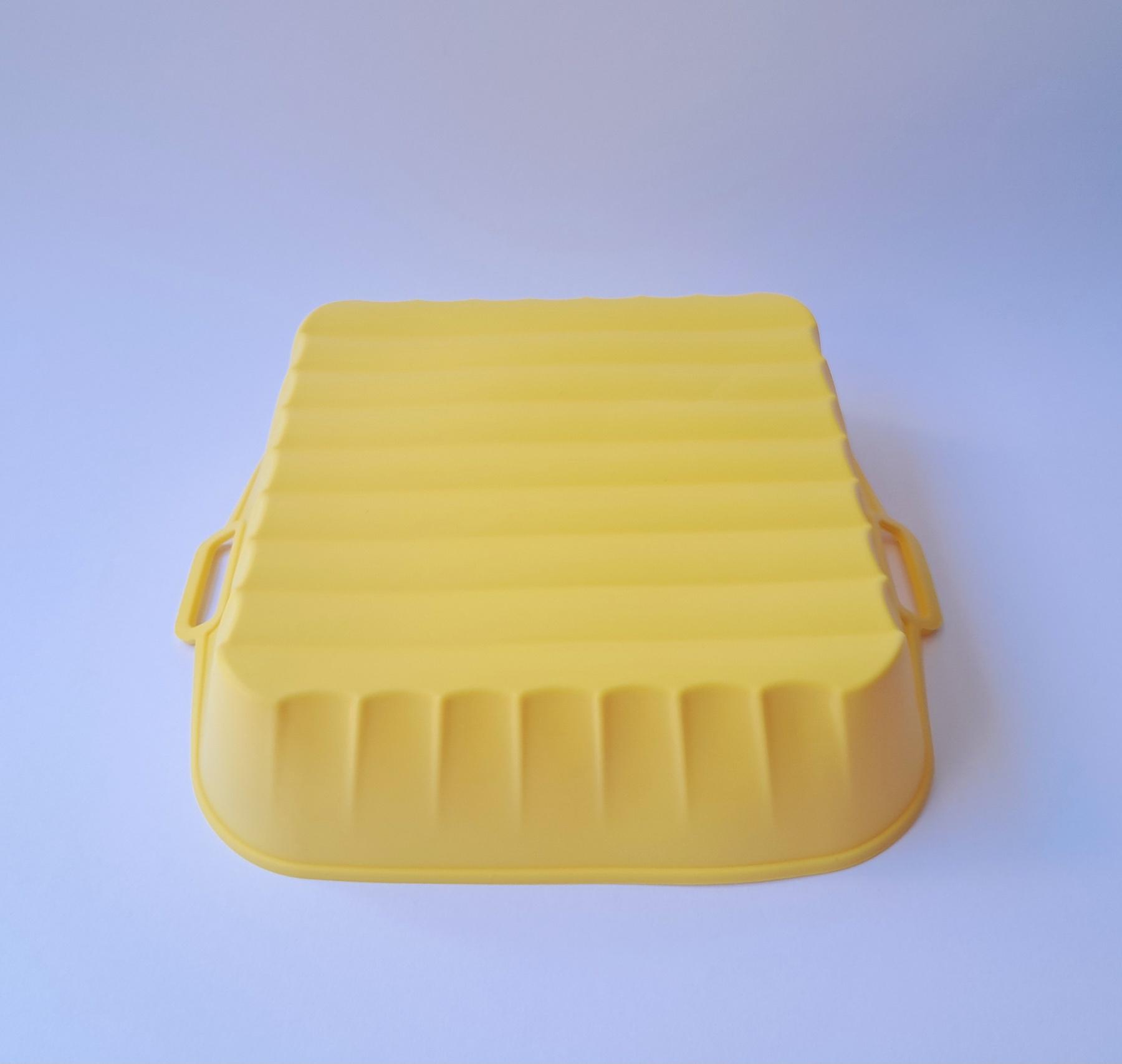 Форма силиконовая для аэрогриля ребристая мультипечи прямоугольная Желтый (SAM-319) - фото 3 Форма силиконовая для аэрогриля ребристая мультипечи прямоугольная Желтый (SAM-319) - фото 3